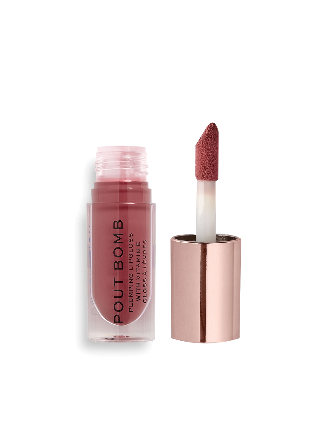 

Makeup Revolution London Pout Bomb Plumping Lip Gloss with Vitamin E 4.6ml - Sauce, Mauve