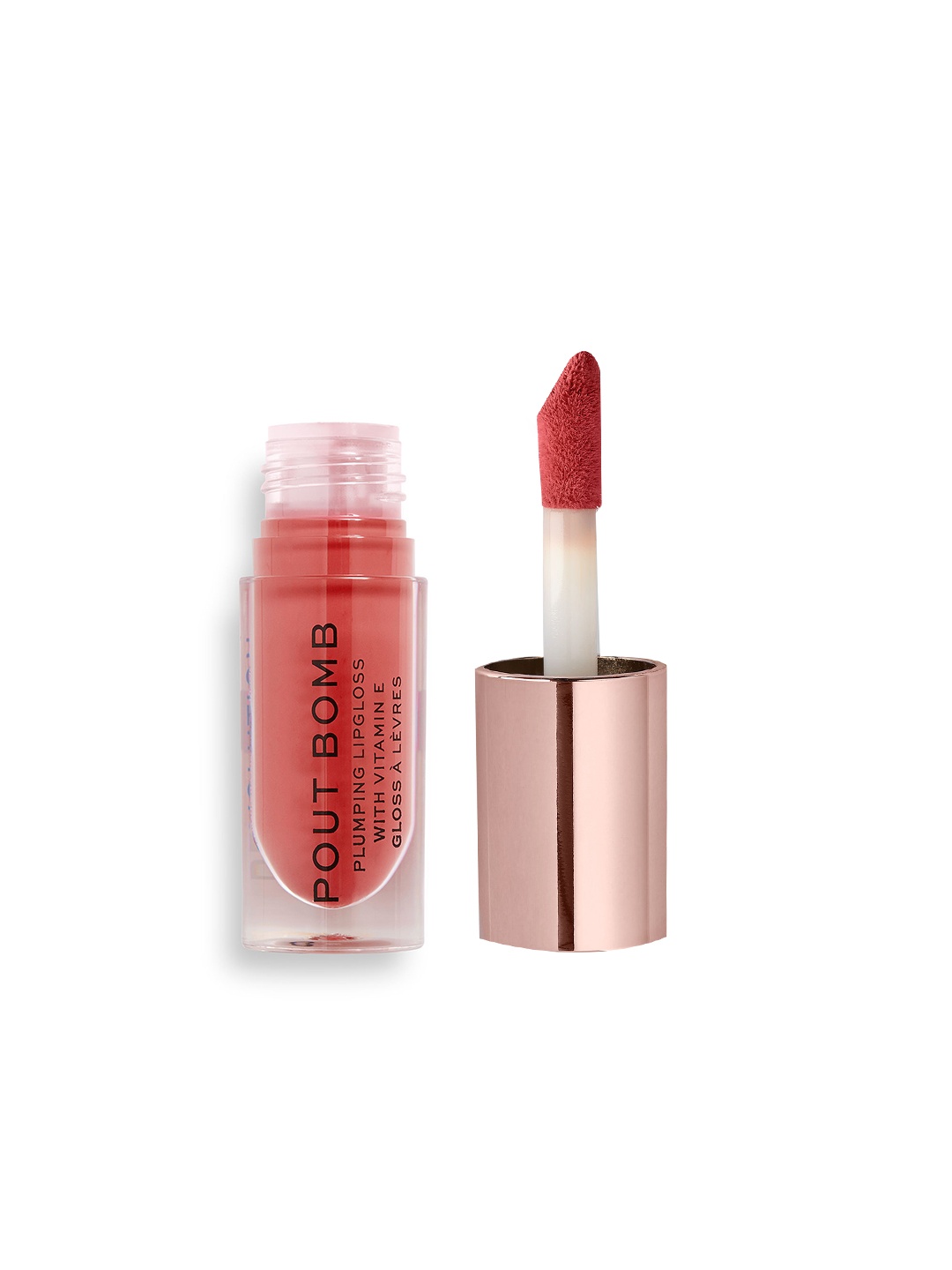 

Makeup Revolution London Pout Bomb Plumping Lip Gloss with Vitamin E 4.6ml - Peachy, Coral