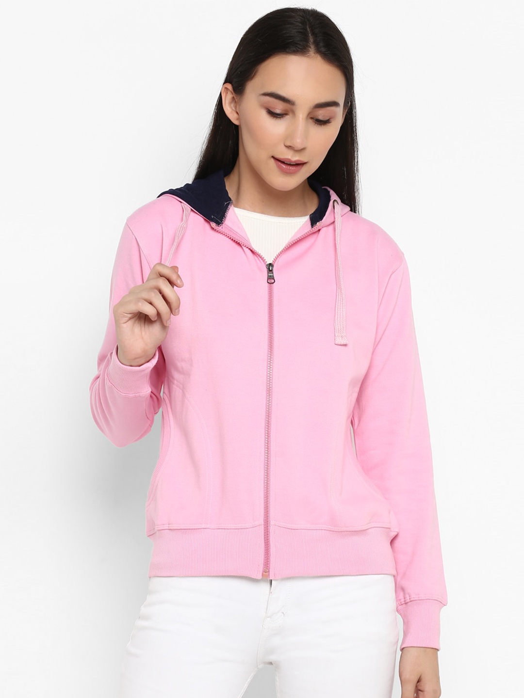 

Alan Jones Hooded Long Sleeves Sweatshirt, Pink