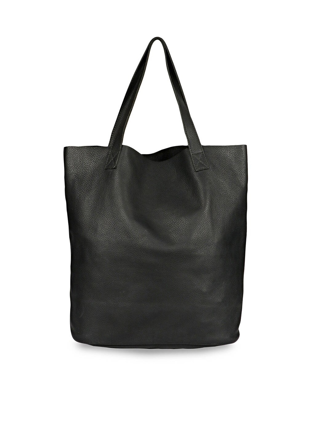 

Saint G Leather Oversized Shopper Tote Bag, Black
