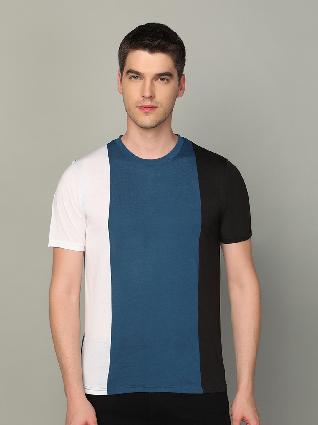 

INKKR Colourblocked T-shirt, Blue
