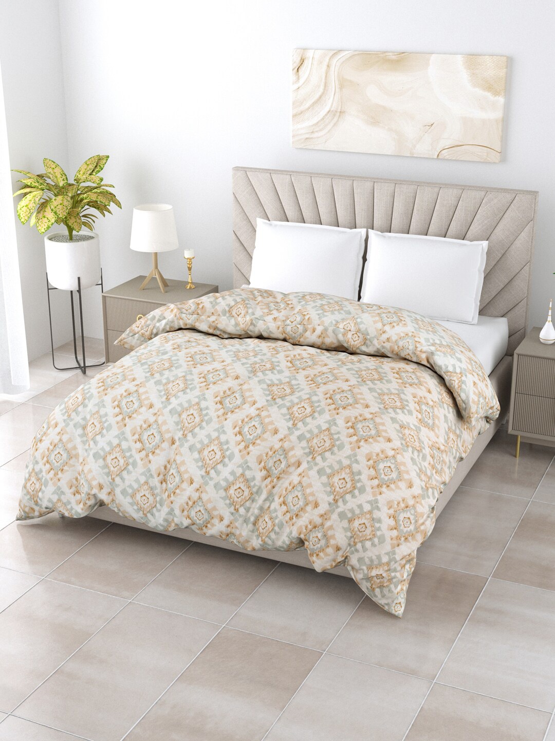 

Salona Bichona Impression Off White AC Room 150 GSM Double Bed Comforter