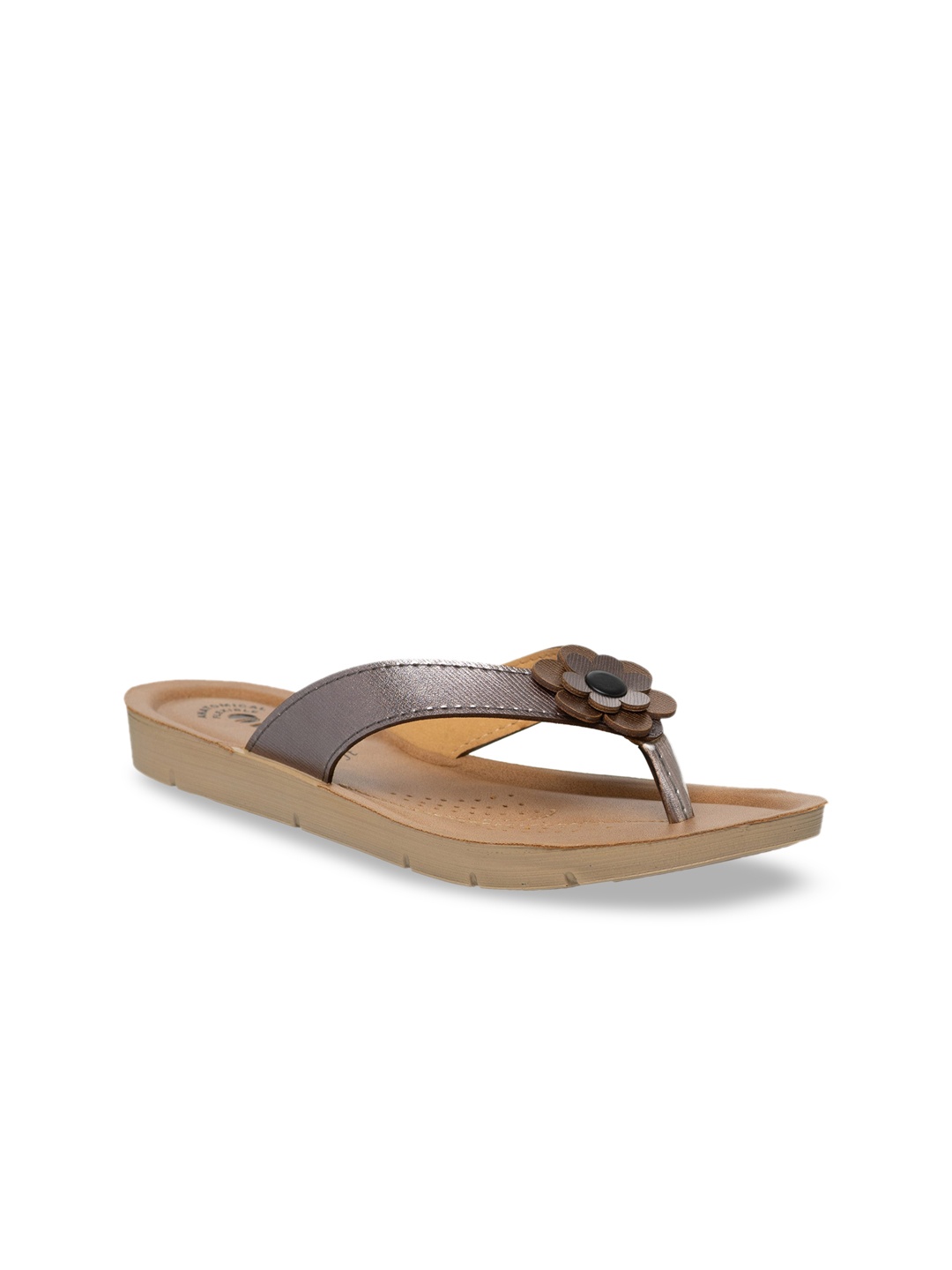 

Inblu Women Embellished Lightweight & Anti Skid Open Toe Flats, Grey