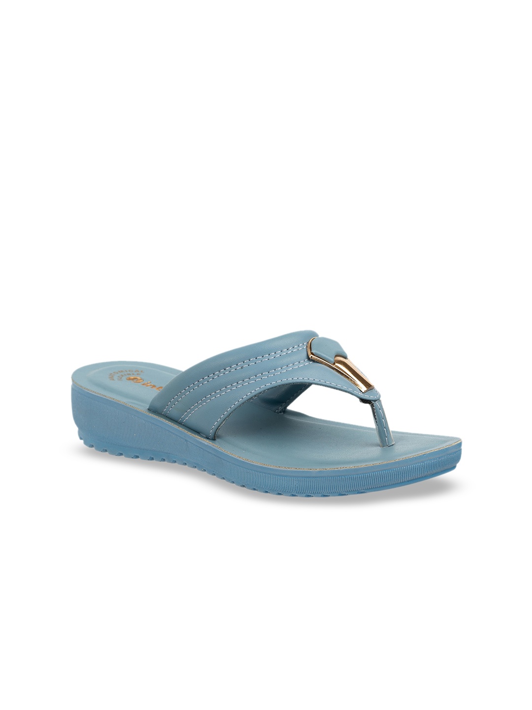 

Inblu Embellished Lightweight Anti Skid Open Toe Flats, Teal