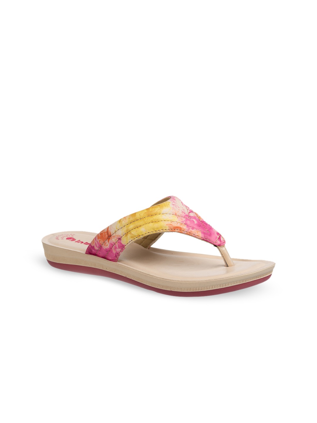 

Inblu Women Printed Open Toe Flats, Pink