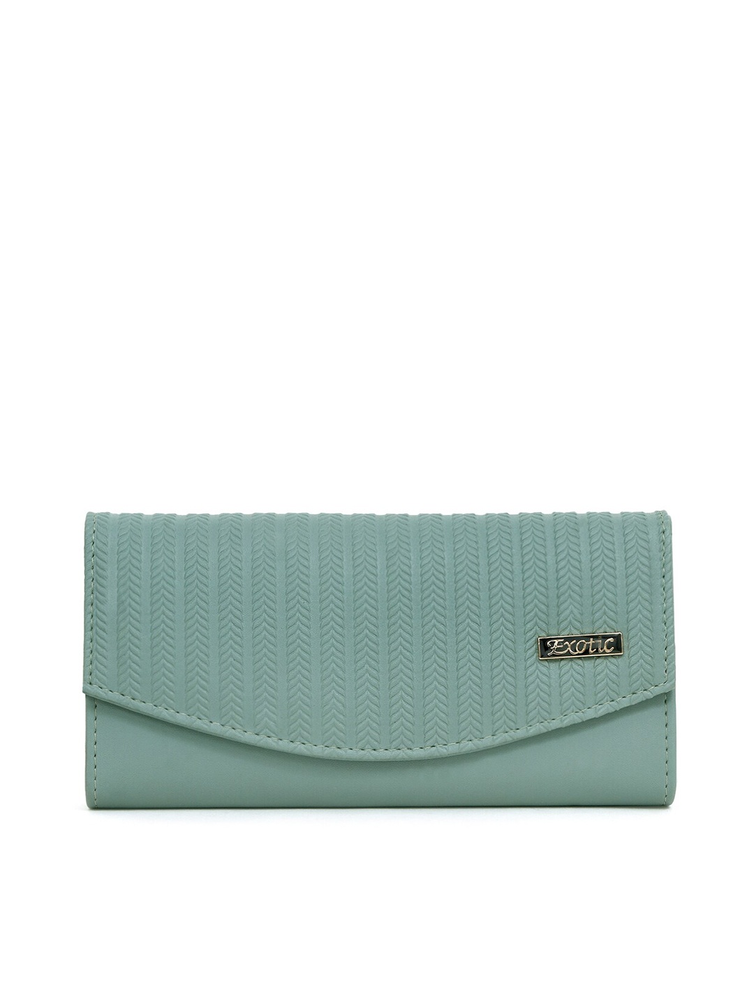 

Exotic Textured Envelope Wallet, Green