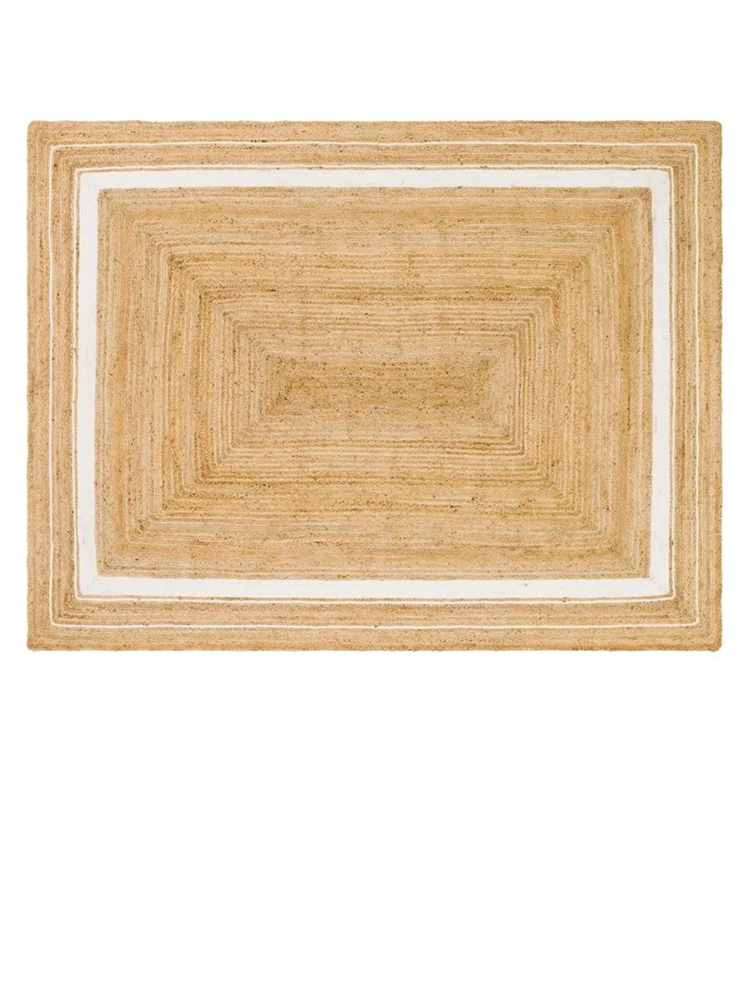

Art Avenue Lenard Brown & White Braided Jute Rectangular Rug