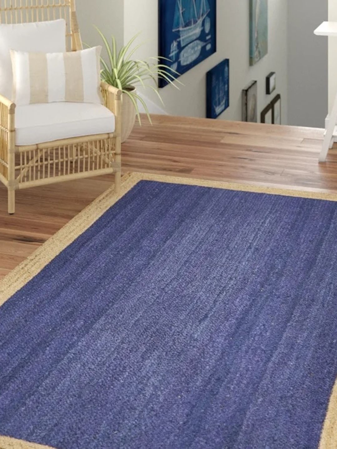 

Art Avenue Otelia Blue & Brown Braided Jute Rectangular Rug