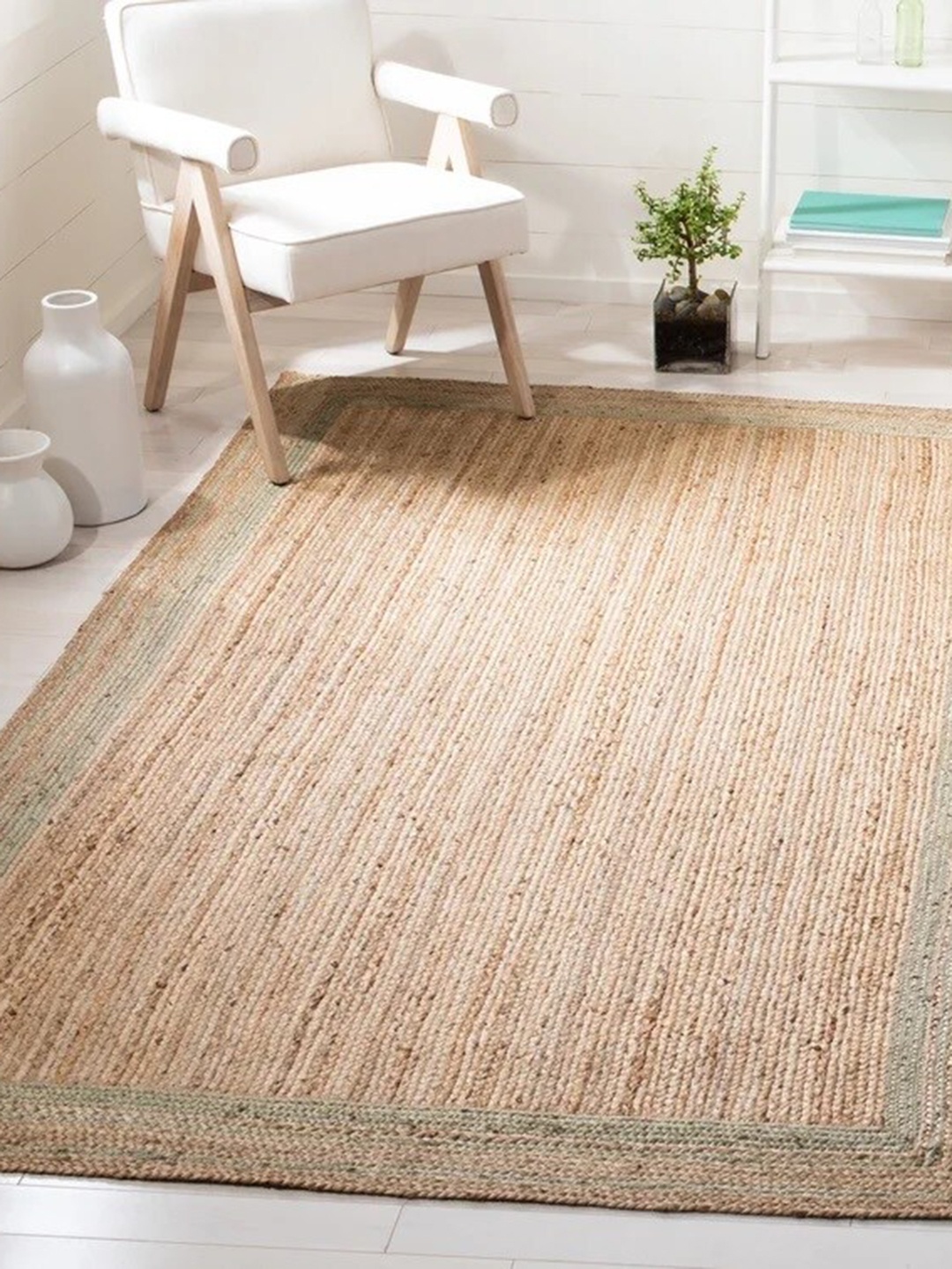 

Art Avenue Sisal Brown & Green Braided Jute Rectangular Rug