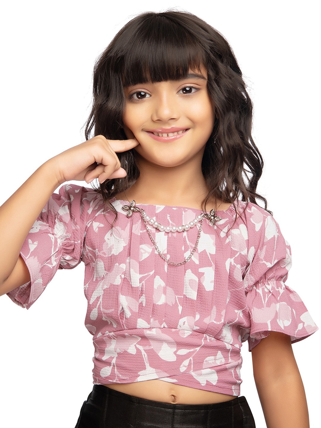 

Tiny Kingdom Pink Print Top