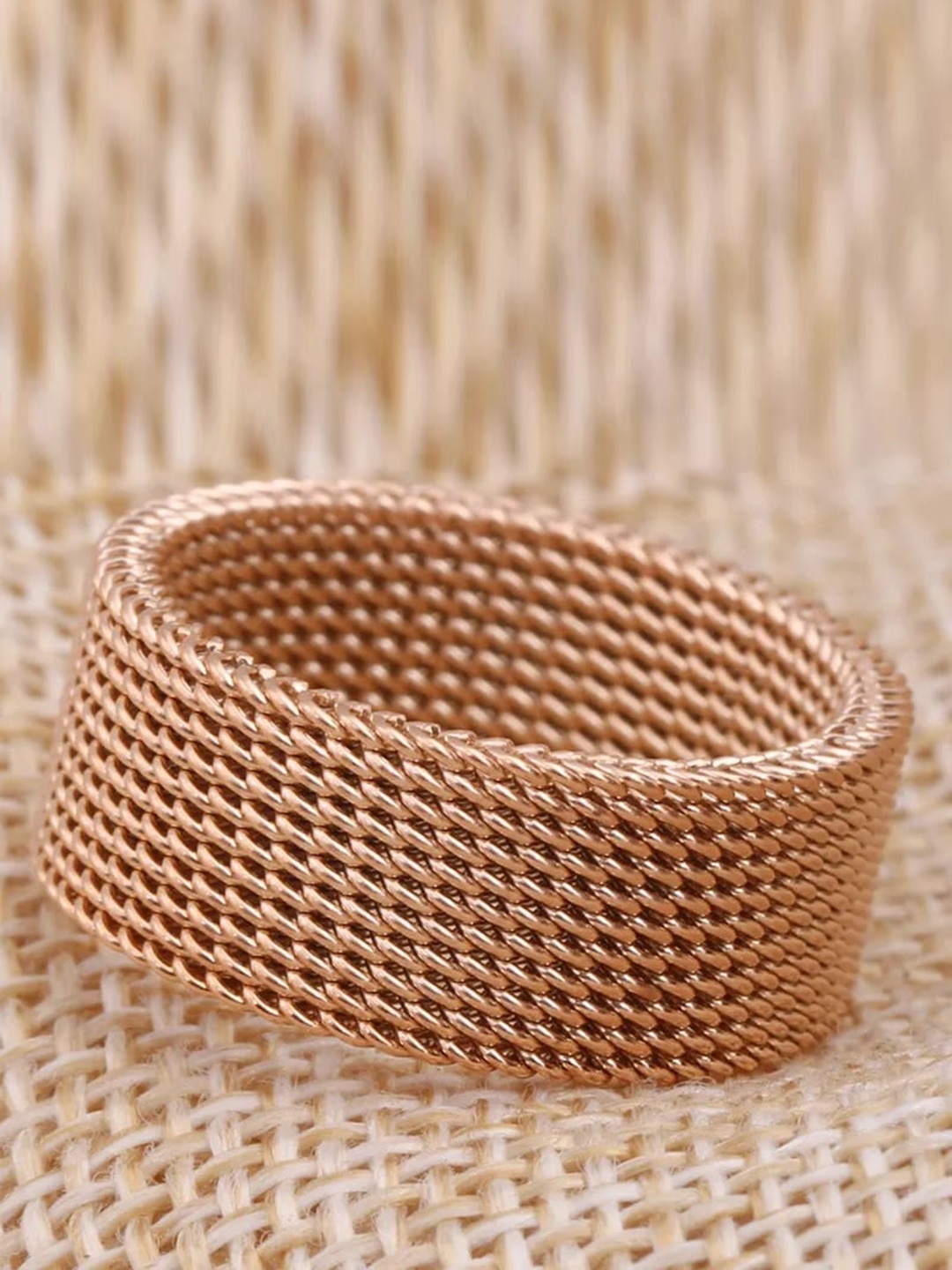 

MEENAZ Men Rose Gold-Plated Finger Ring