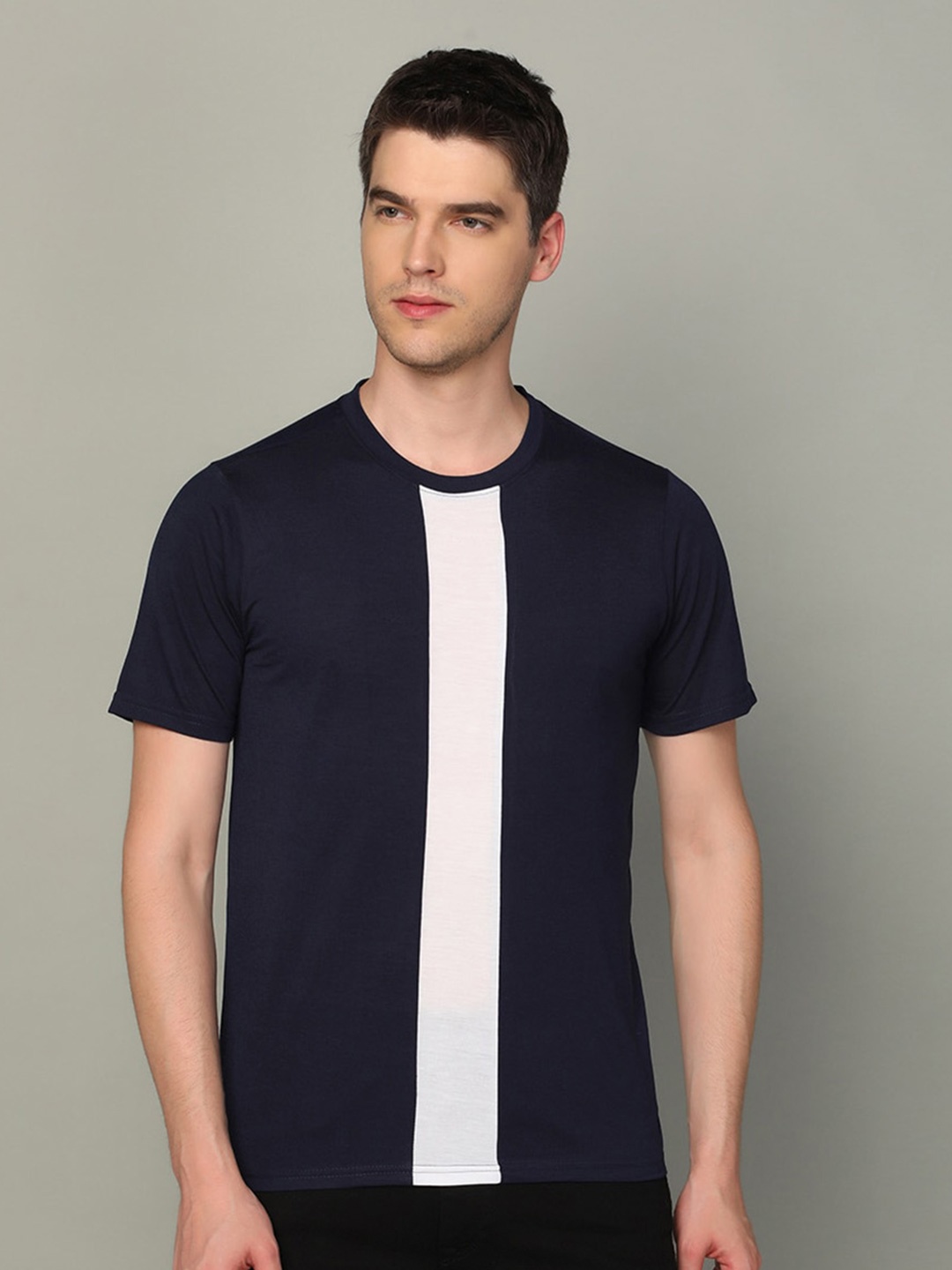 

INKKR Colourblocked T-shirt, Black