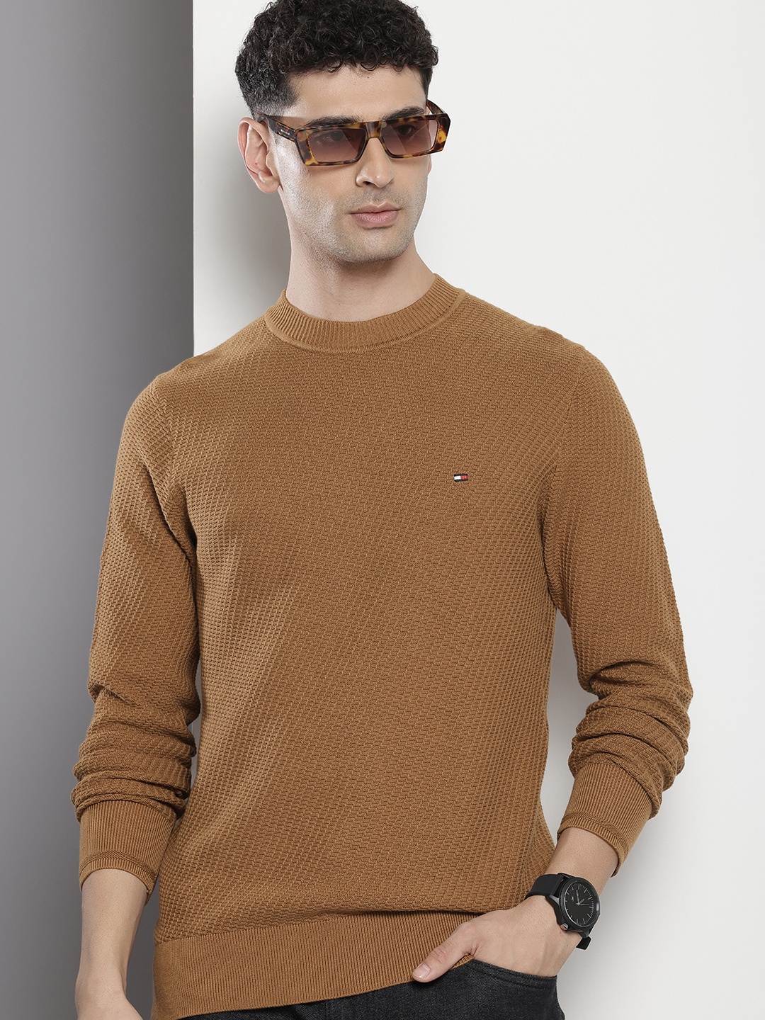 

Tommy Hilfiger Pure Cotton Pullover, Brown