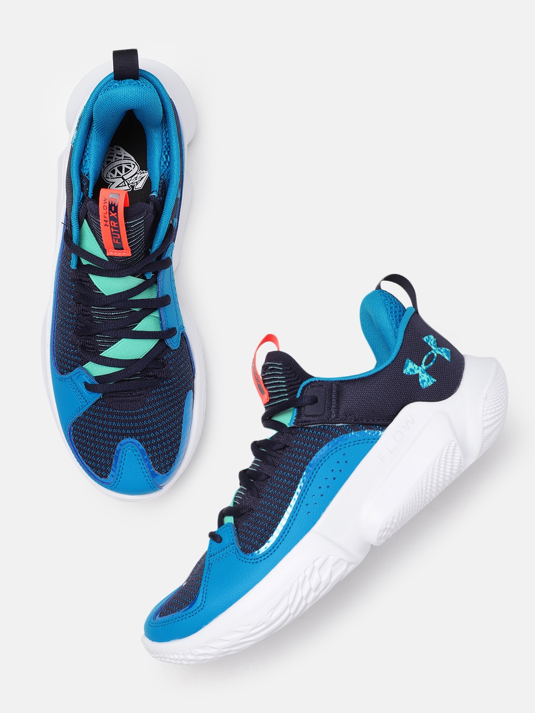 

UNDER ARMOUR Unisex Flow Futr X3 Basketball Shoes, Blue
