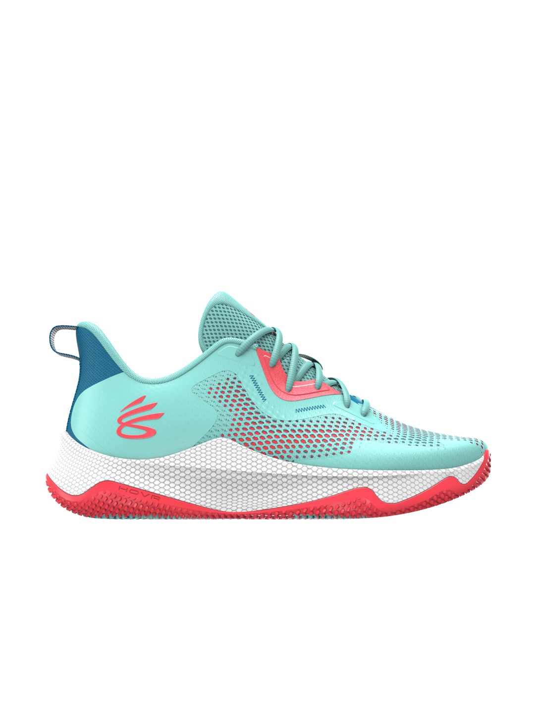 

UNDER ARMOUR Unisex Woven Design Curry Hovr Splash 3 Basketball Shoes, Blue