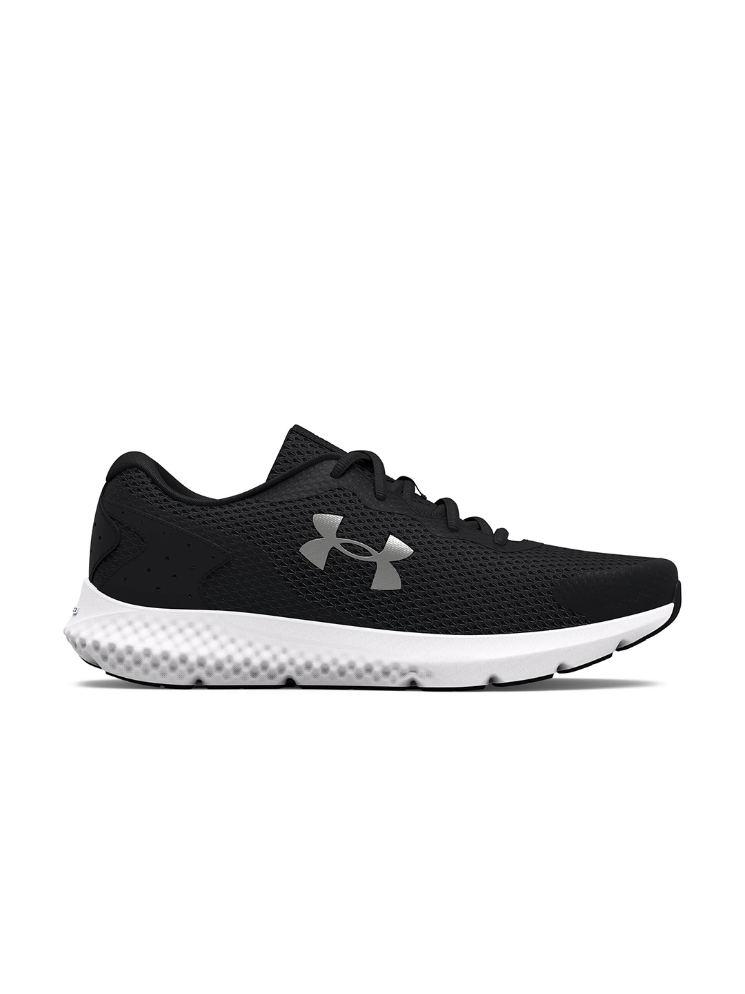 

UNDER ARMOUR Women Woven Design Charged Rogue 3 Running Shoes, Black