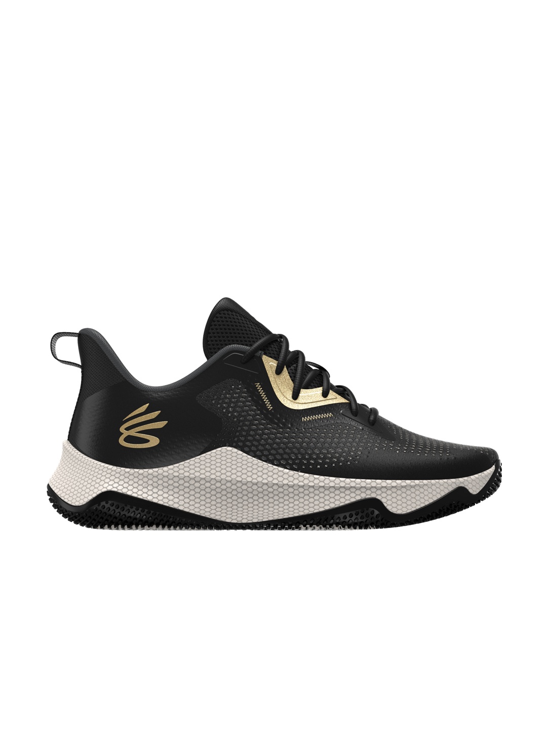 

UNDER ARMOUR Unisex Curry Hovr Splash 3 Basketball Shoes, Black