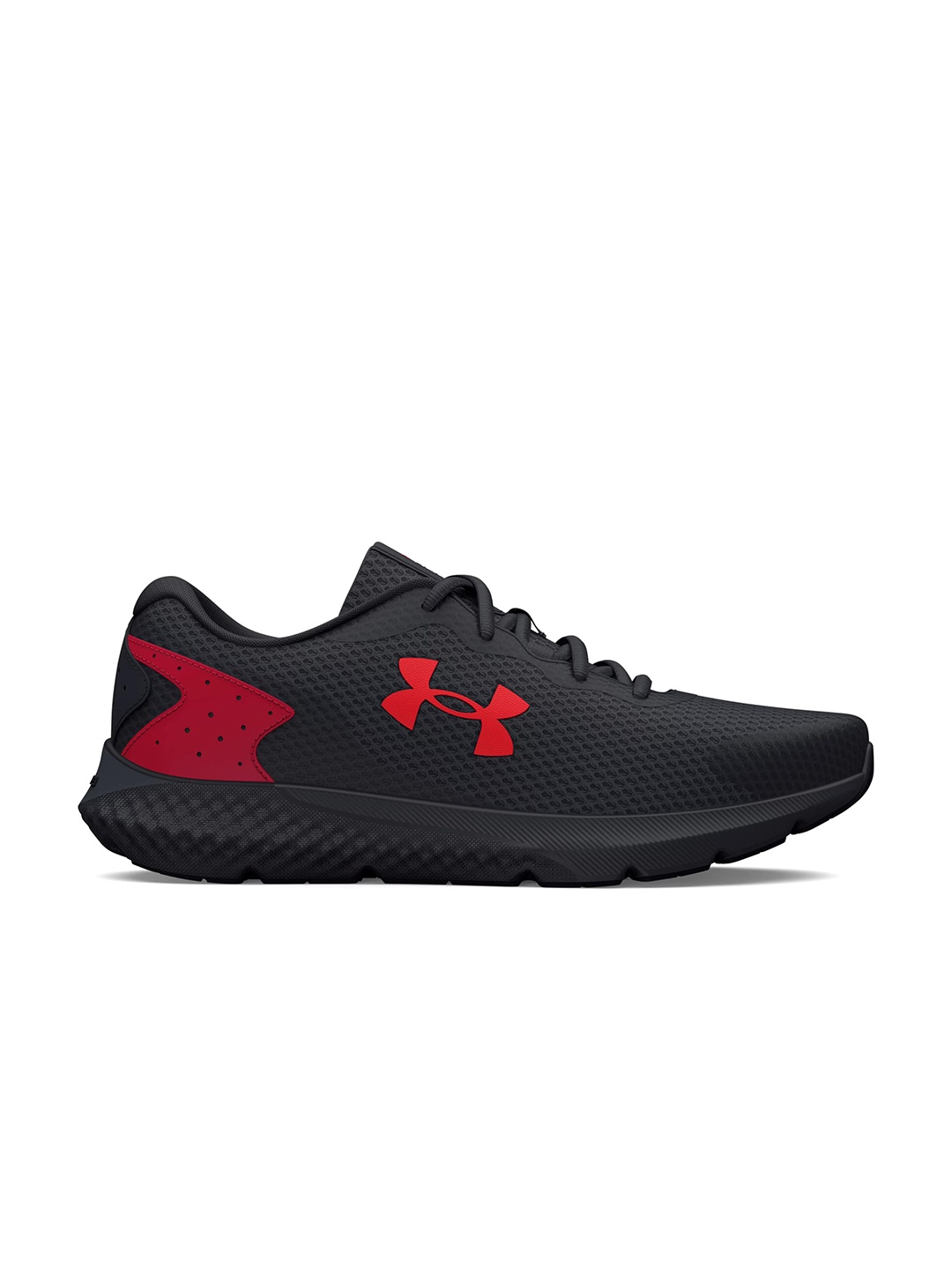 

UNDER ARMOUR Men UA Charged Rogue 3 Textile Running Non-Marking Shoes, Black