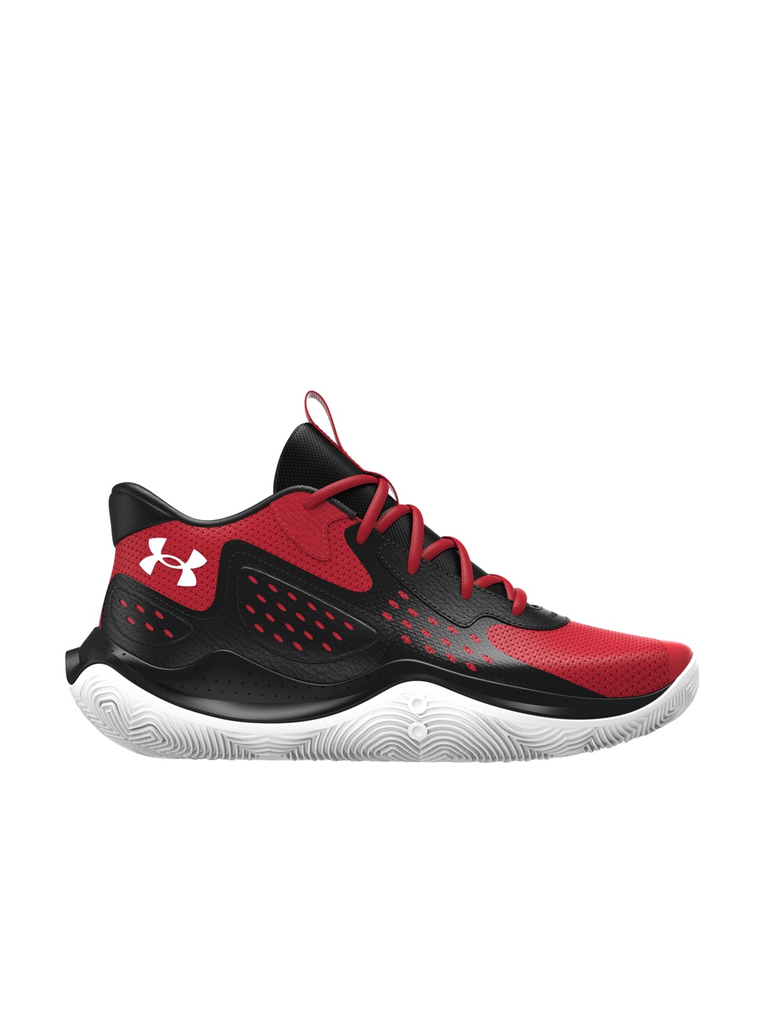 

UNDER ARMOUR Unisex Woven Design & Colourblocked JET '23 Basketball Shoes, Red