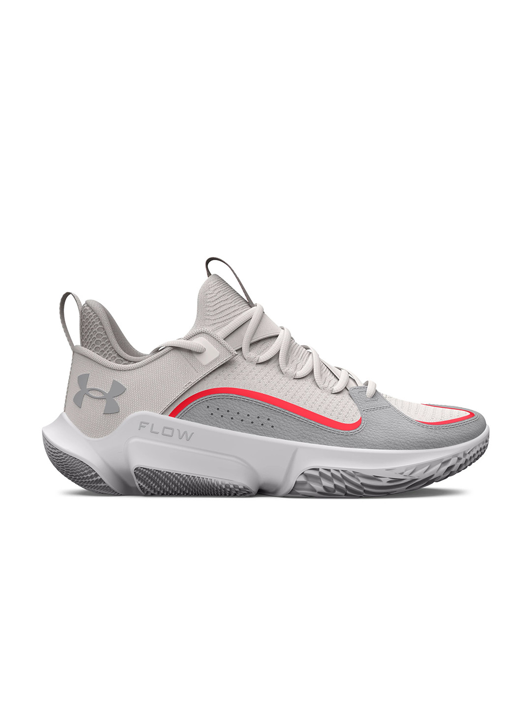 

UNDER ARMOUR Unisex UA FLOW FUTR X 3 Textile Basketball Non-Marking Shoes, Grey