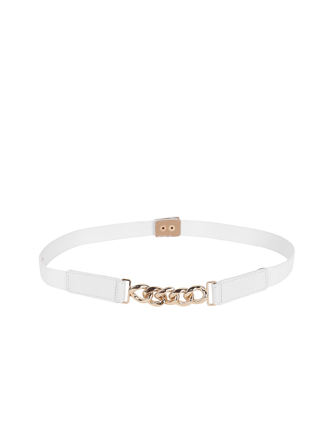 

Swiss Design Women Embellished Belt, White