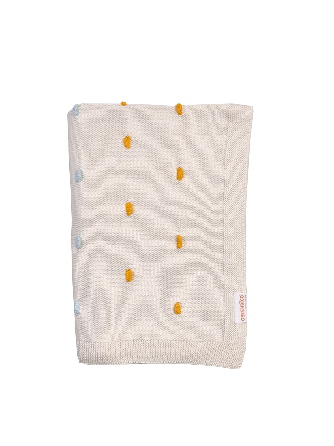 

GREENDIGO Off White Organic Cotton AC Room Single Bed Blanket