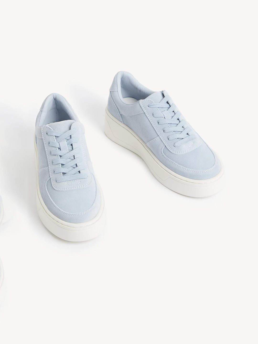 

Marks & Spencer Women Blue & White Comfort Insole Basics Skate Shoes