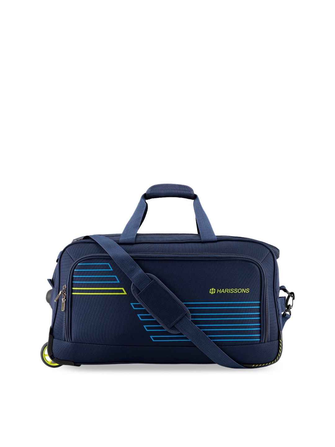 

Harissons Striped Medium Duffel Trolley Bag, Blue