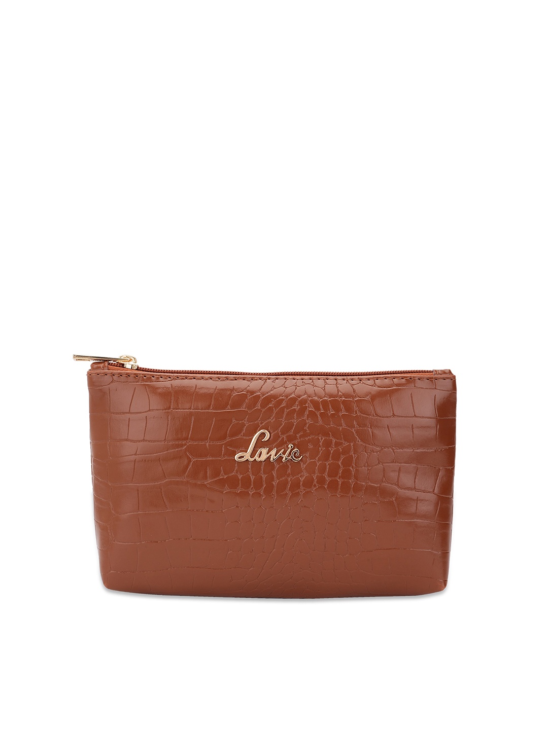 

Lavie Women Textured Zip Around Wallet, Tan