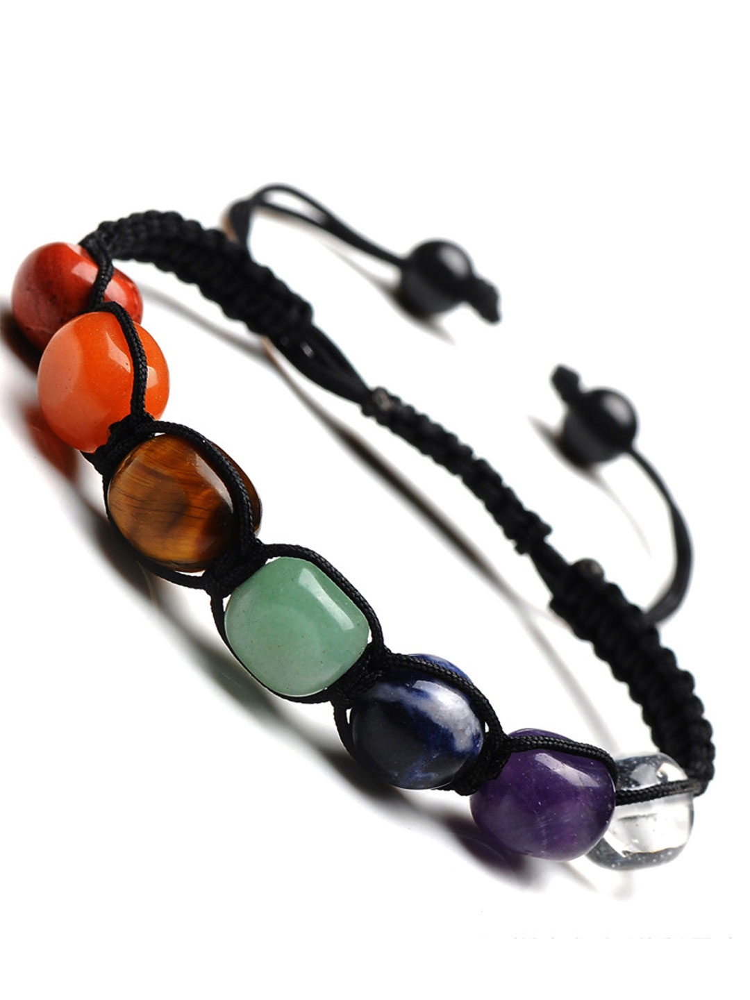 

EL REGALO Cats Eye Charm Bracelet, Black