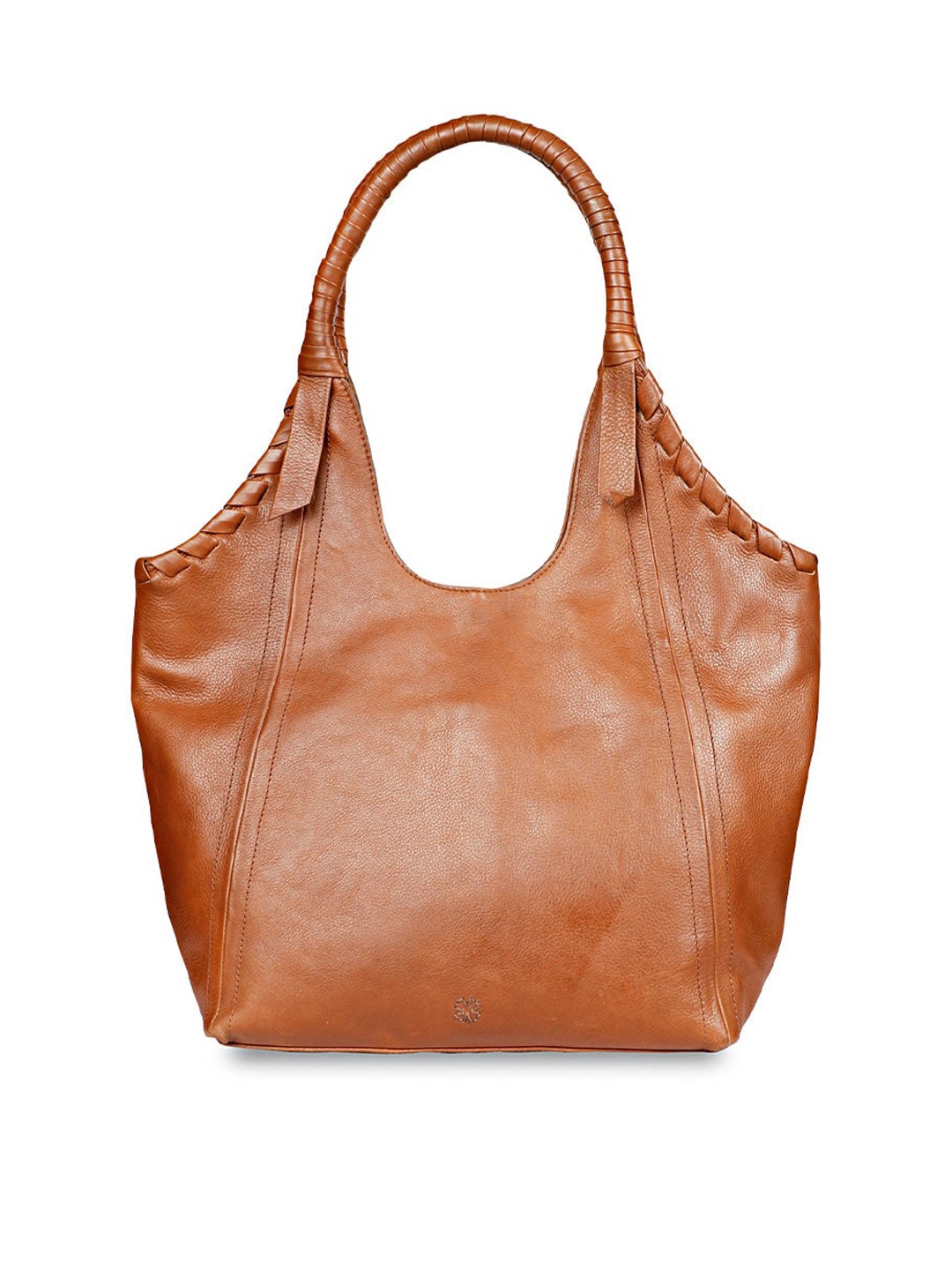 

Saint G Textured Leather Structured Shoulder Bag, Brown
