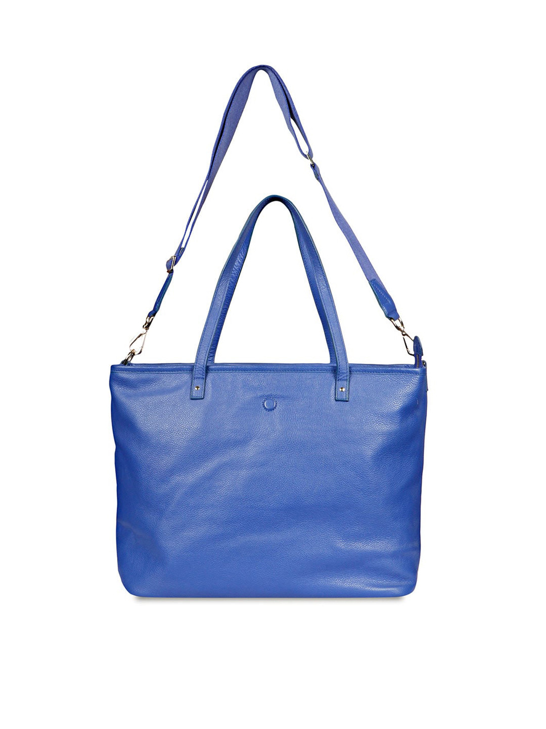 

Saint G Textured Leather Structured Shoulder Bag, Blue