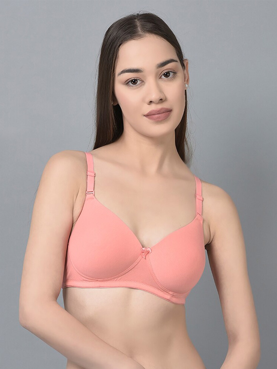 

Dollar Missy Pack of 2 Wire-Free Full Coverage Padded Bras DTS-2053-R3-SLR-PO2, Pink