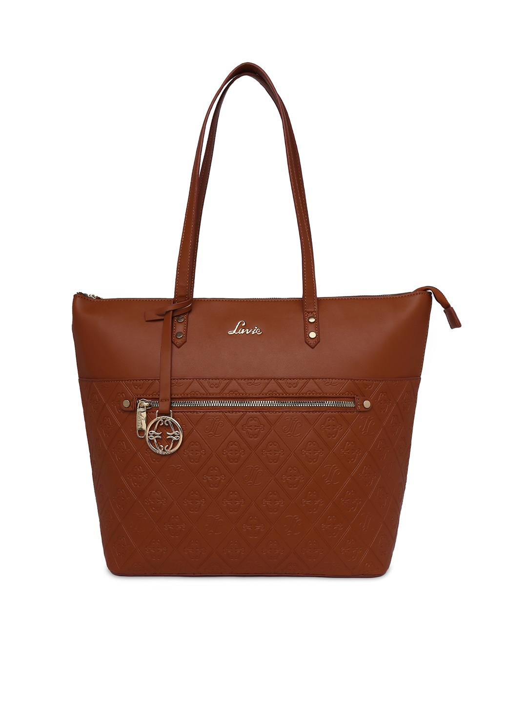 

Lavie Textured Structured Tote Bag, Tan