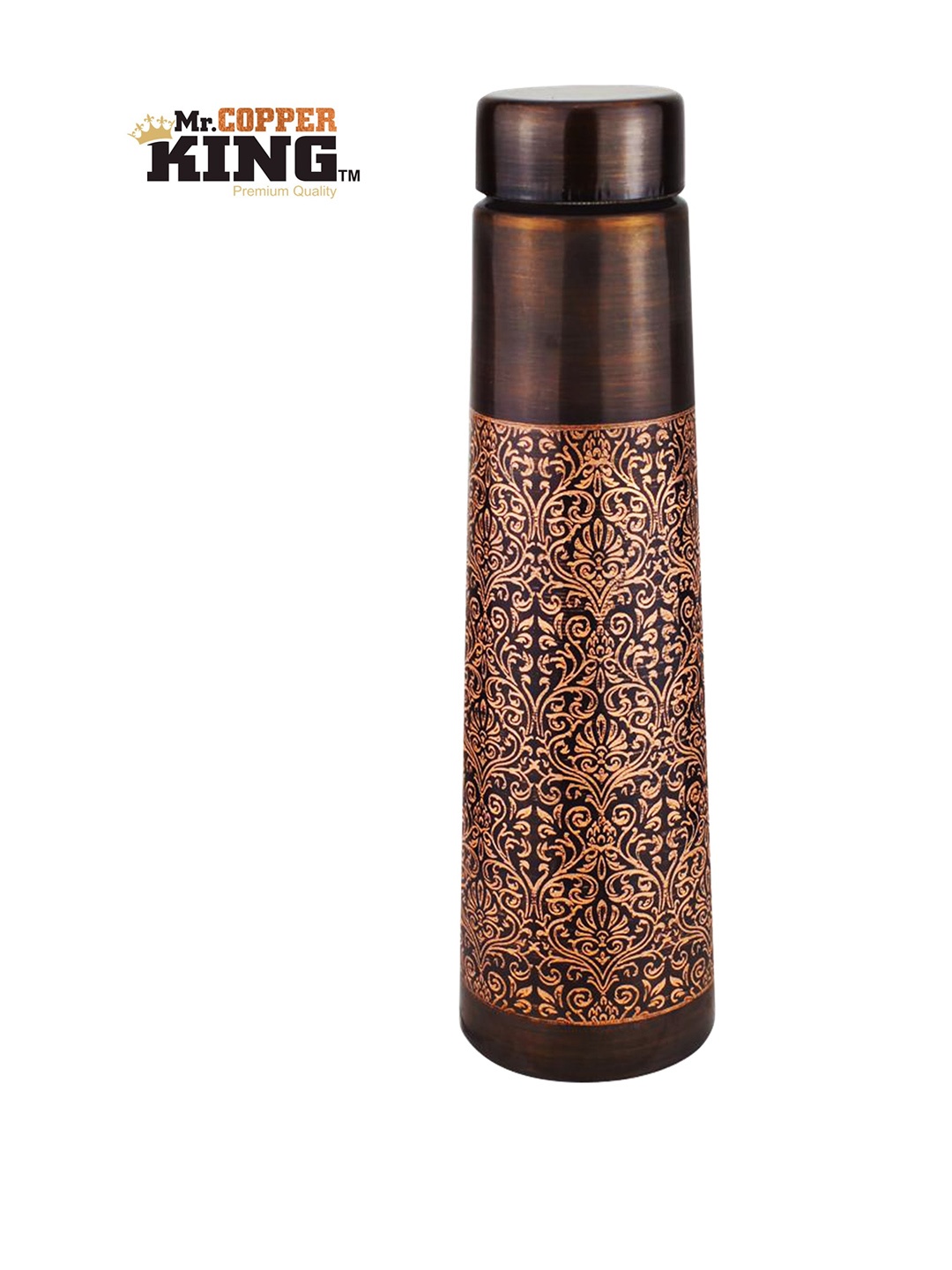 

MR. COPPER KING Beige Printed Water Bottle 800ml