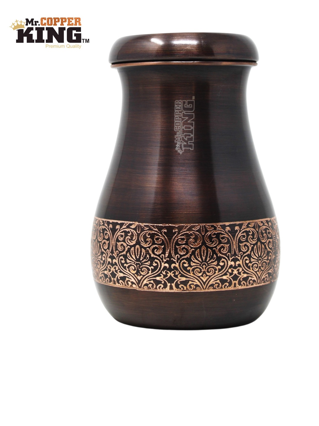 

MR. COPPER KING Beige Printed Copper Canister 800ml