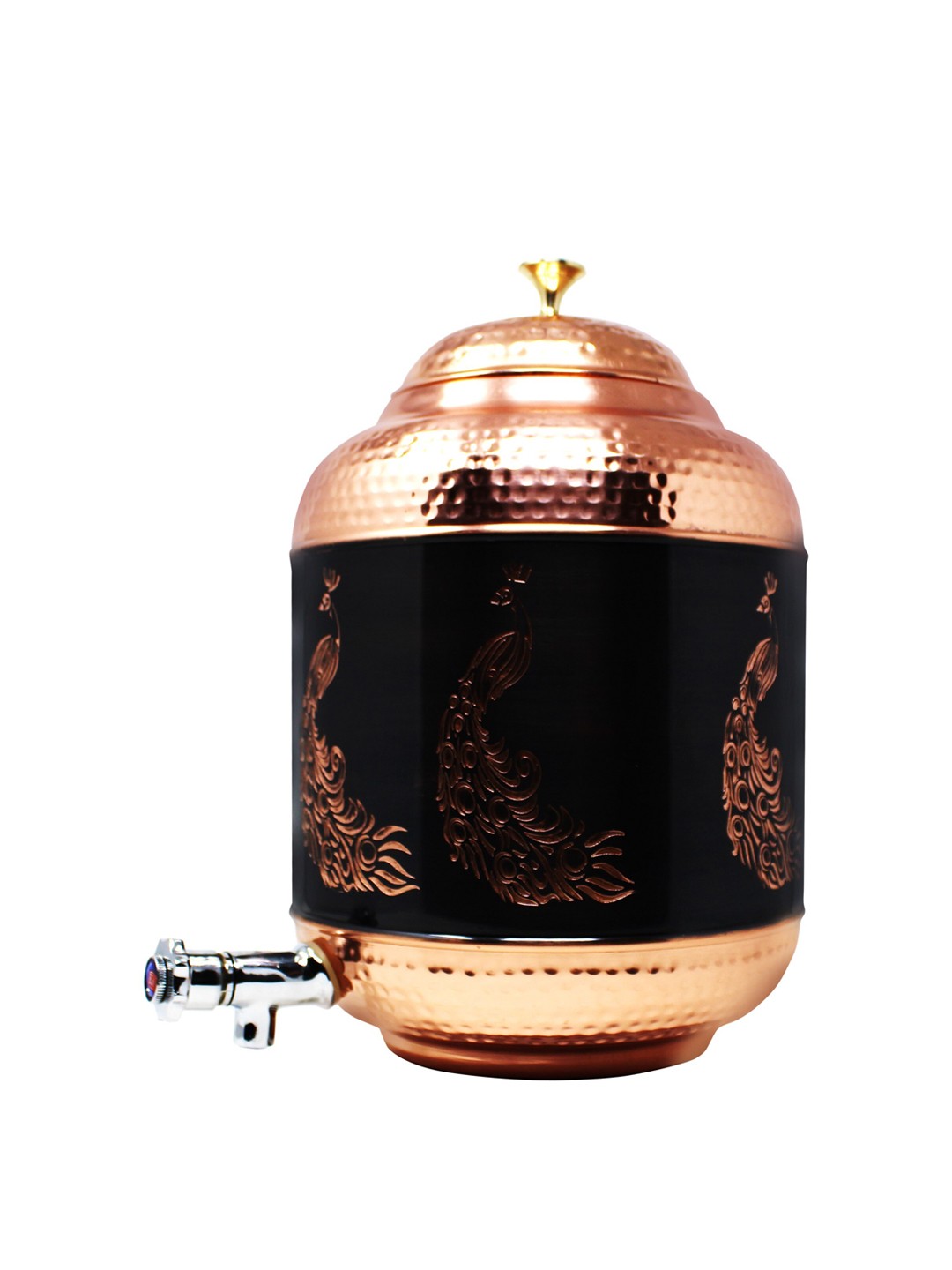 

MR. COPPER KING Copper Printed Antique Engraved Water Dispenser 8 L