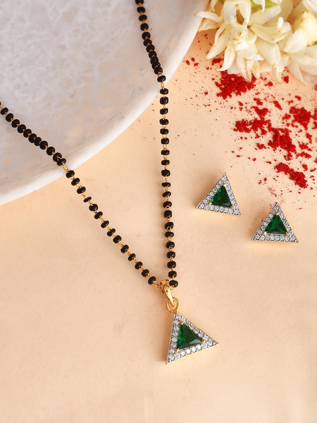 

Voylla Gold-Plated Mangalsutra Set
