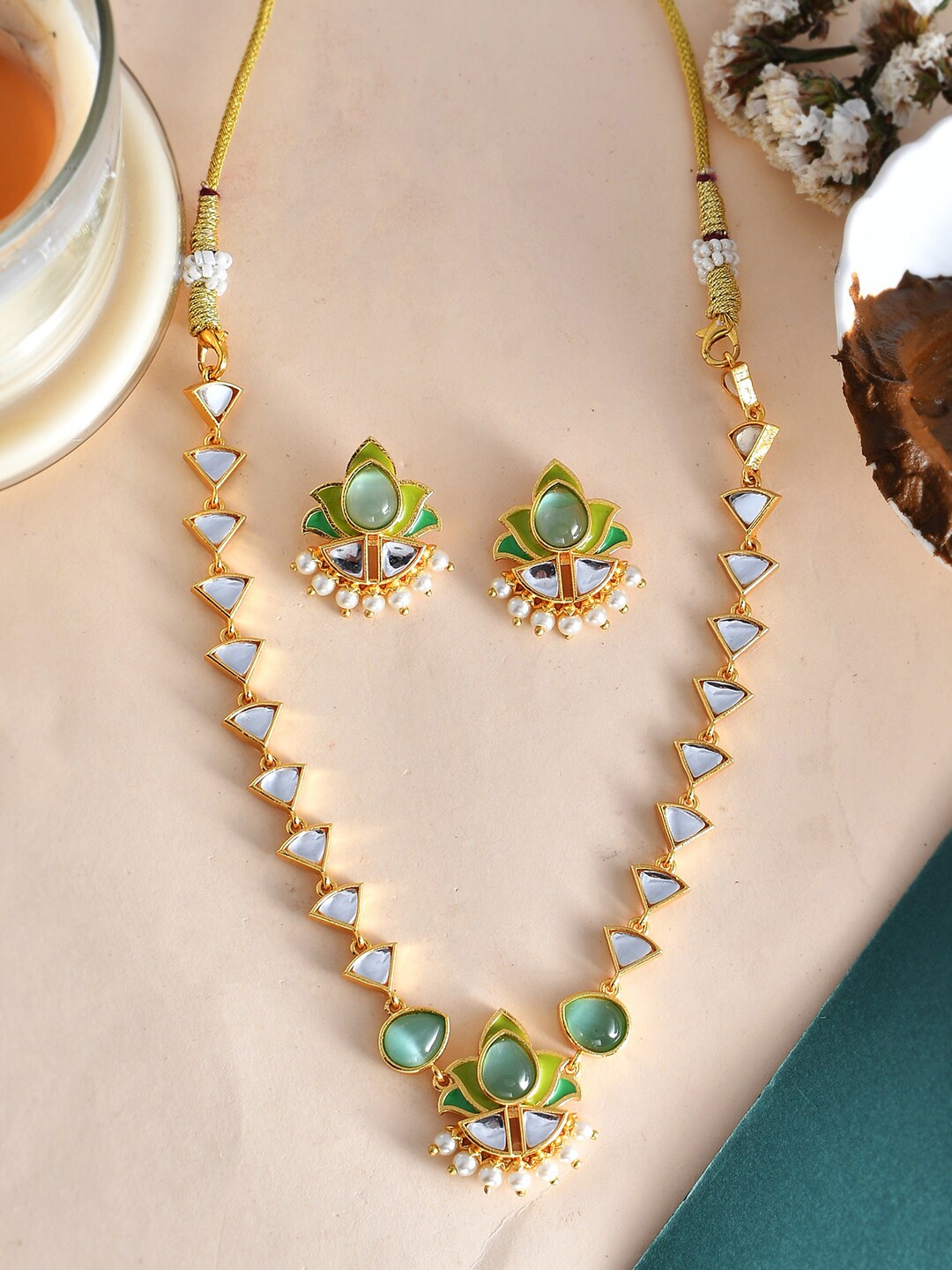 

Voylla Gold-Plated Jewellery Set