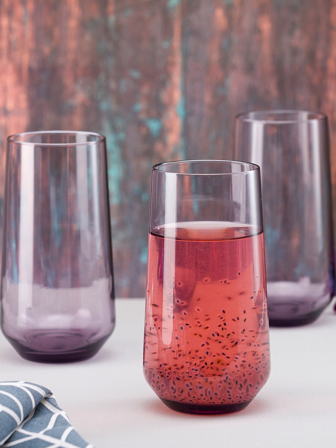 

Pasabahce Allegra 6 Pcs Purple Water Glasses - 470 ML Each