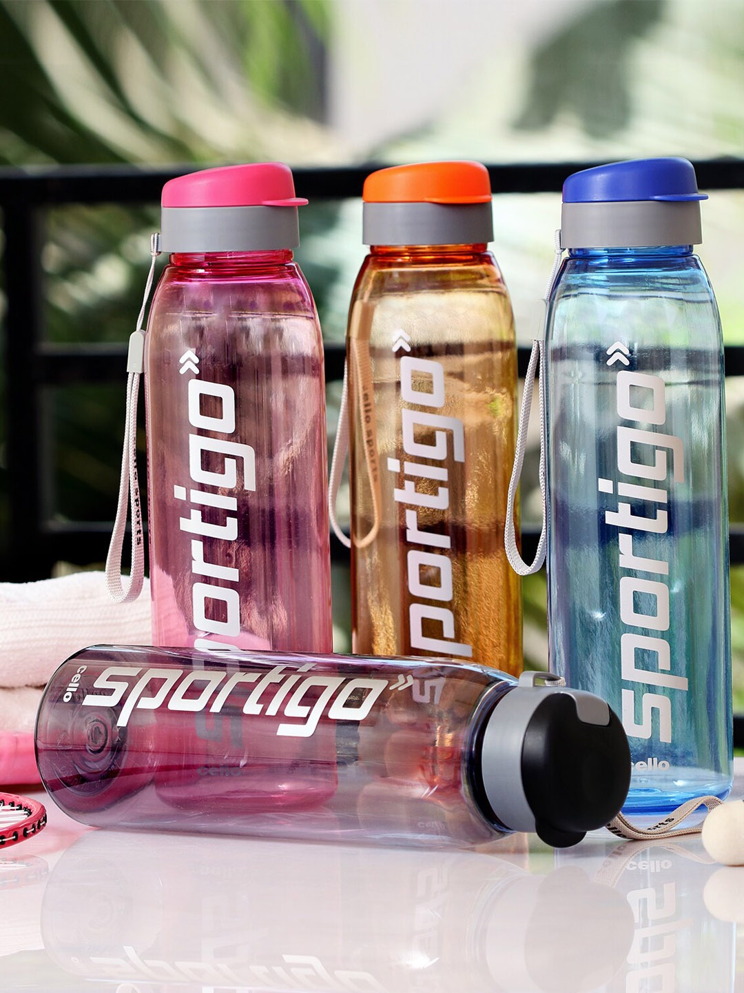 

Cello Sportigo Set of 1 Assorted Plastic Fridge Water Bottle- 1 L