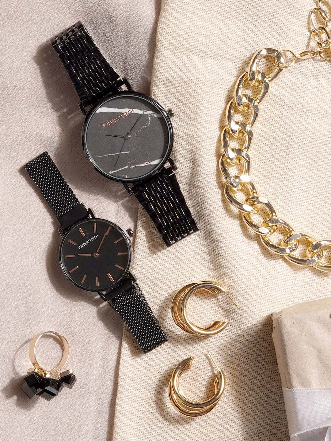 

JOKER & WITCH Marie Watches & Jewellery Gift Set, Black