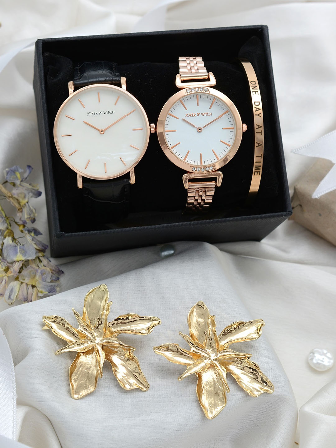 

JOKER & WITCH Unisex Eve Watch & Jewellery Gift Set, White