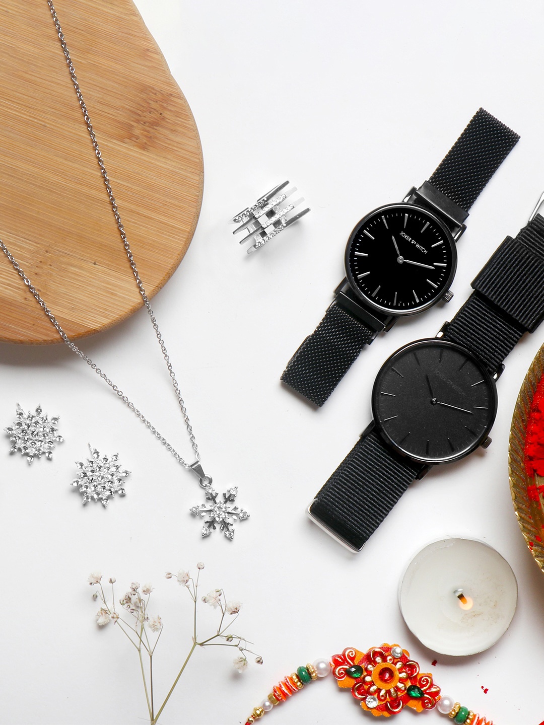 

JOKER & WITCH Karina Watch & Jewellery Gift Set, Black
