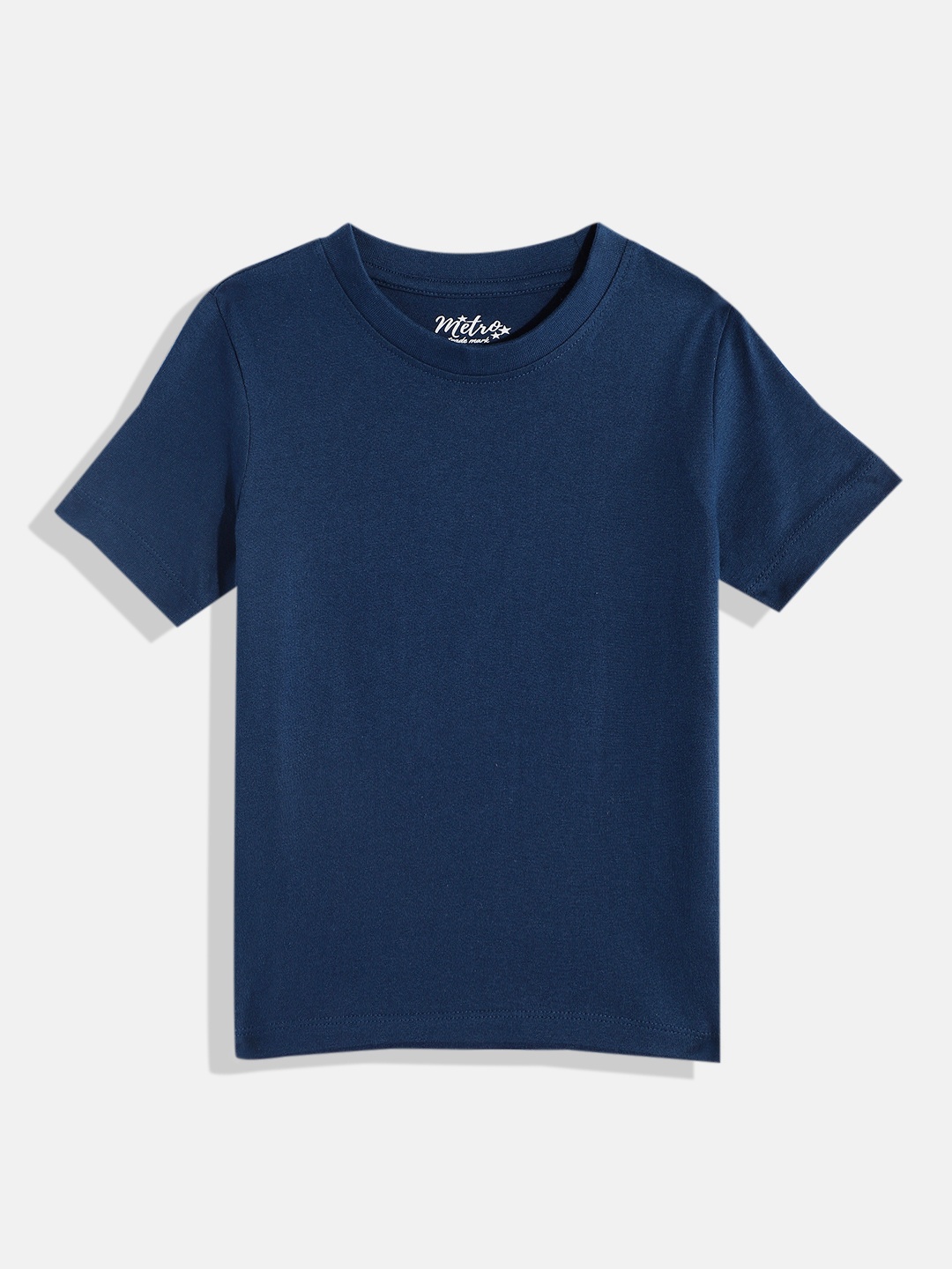 

METRO KIDS COMPANY Boys Solid Regular Fit T-shirt, Blue