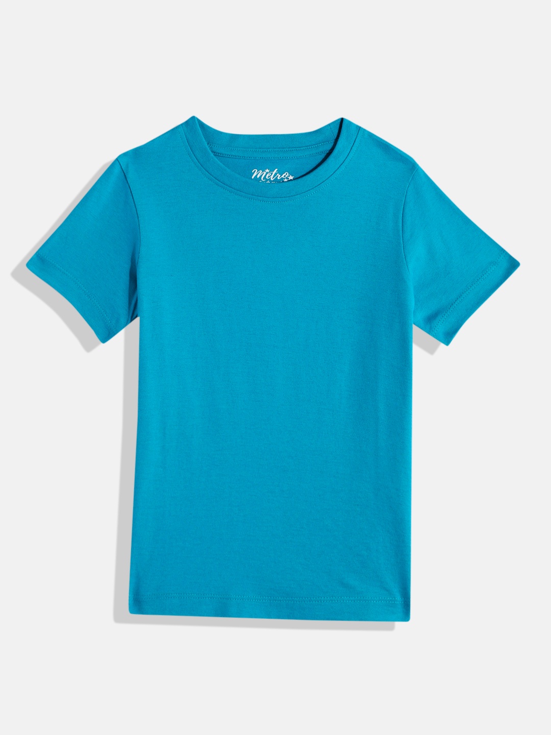 

METRO KIDS COMPANY Boys Solid Regular Fit T-shirt, Blue