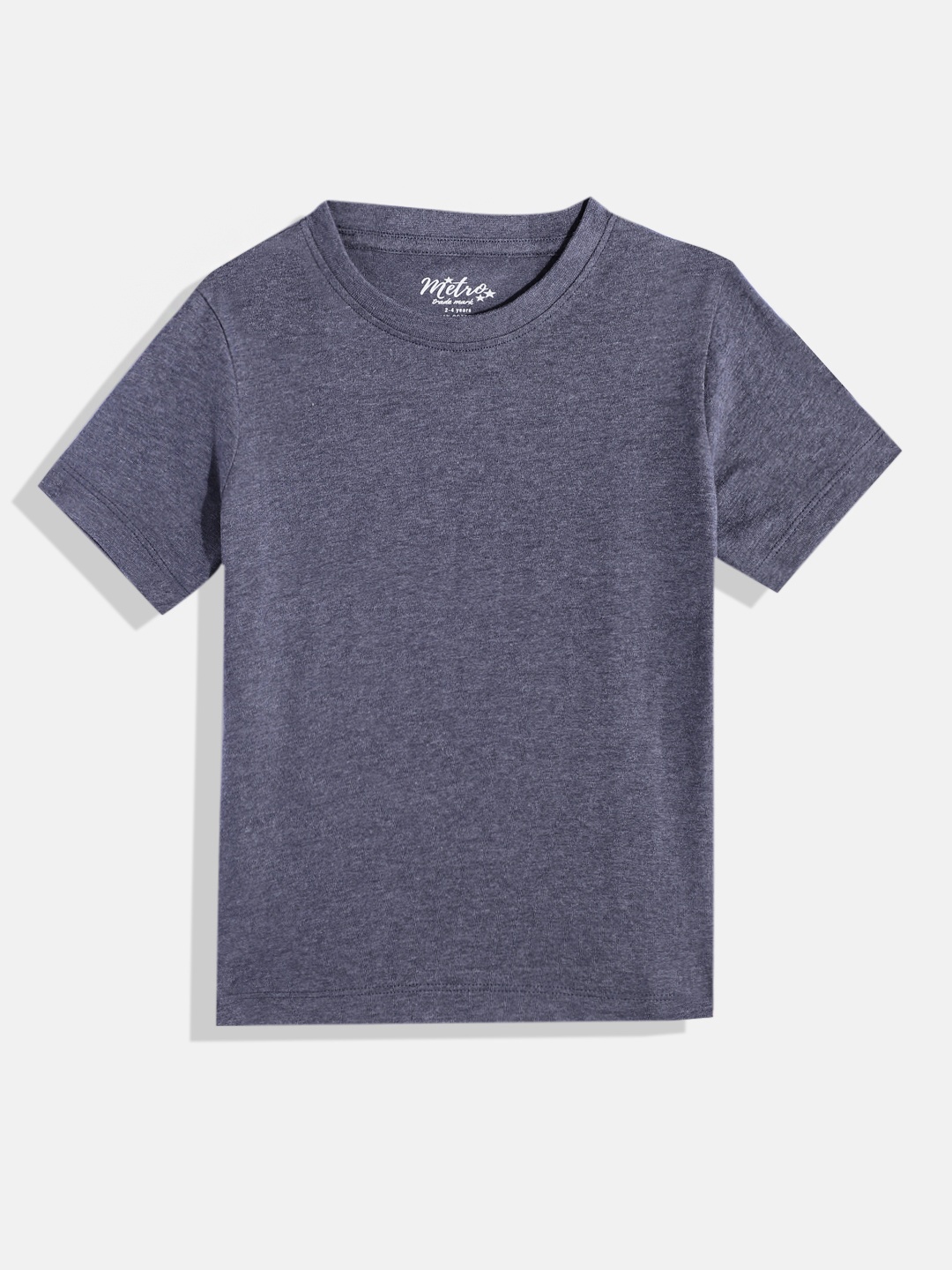 

METRO KIDS COMPANY Boys Solid Regular Fit T-shirt, Navy blue