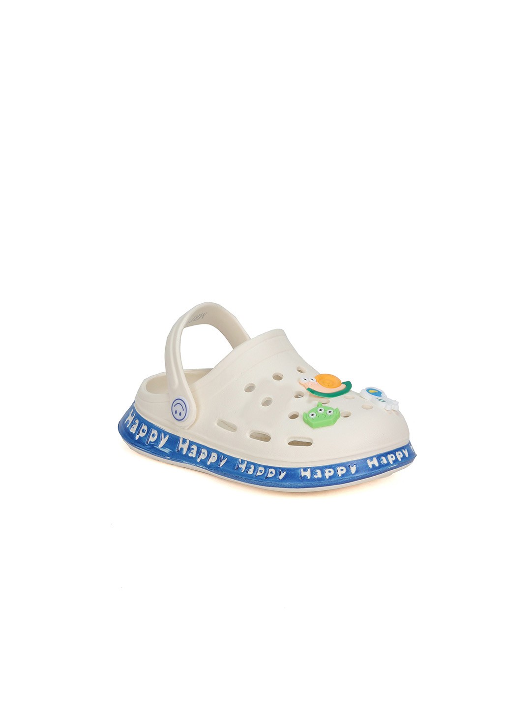 

Lil Lollipop Kids Cartoon Applique Anti-Slip Clogs, Cream