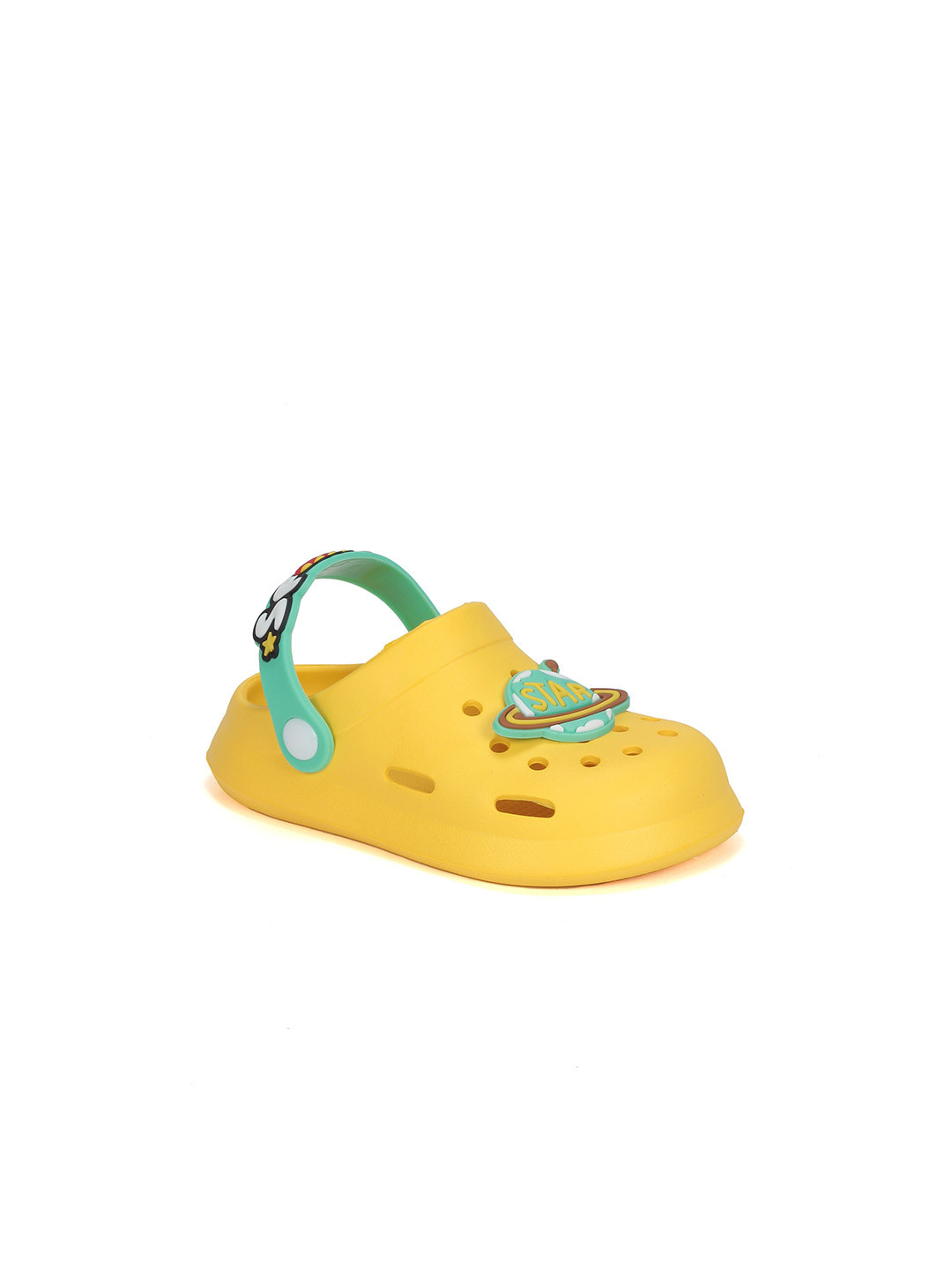 

Lil Lollipop Kids Astronaut Applique Anti-Slip Clogs, Yellow