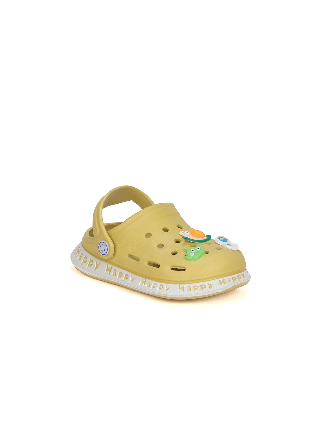 

Lil Lollipop Kids Cartoon Applique Anti-Slip Clogs, Mustard